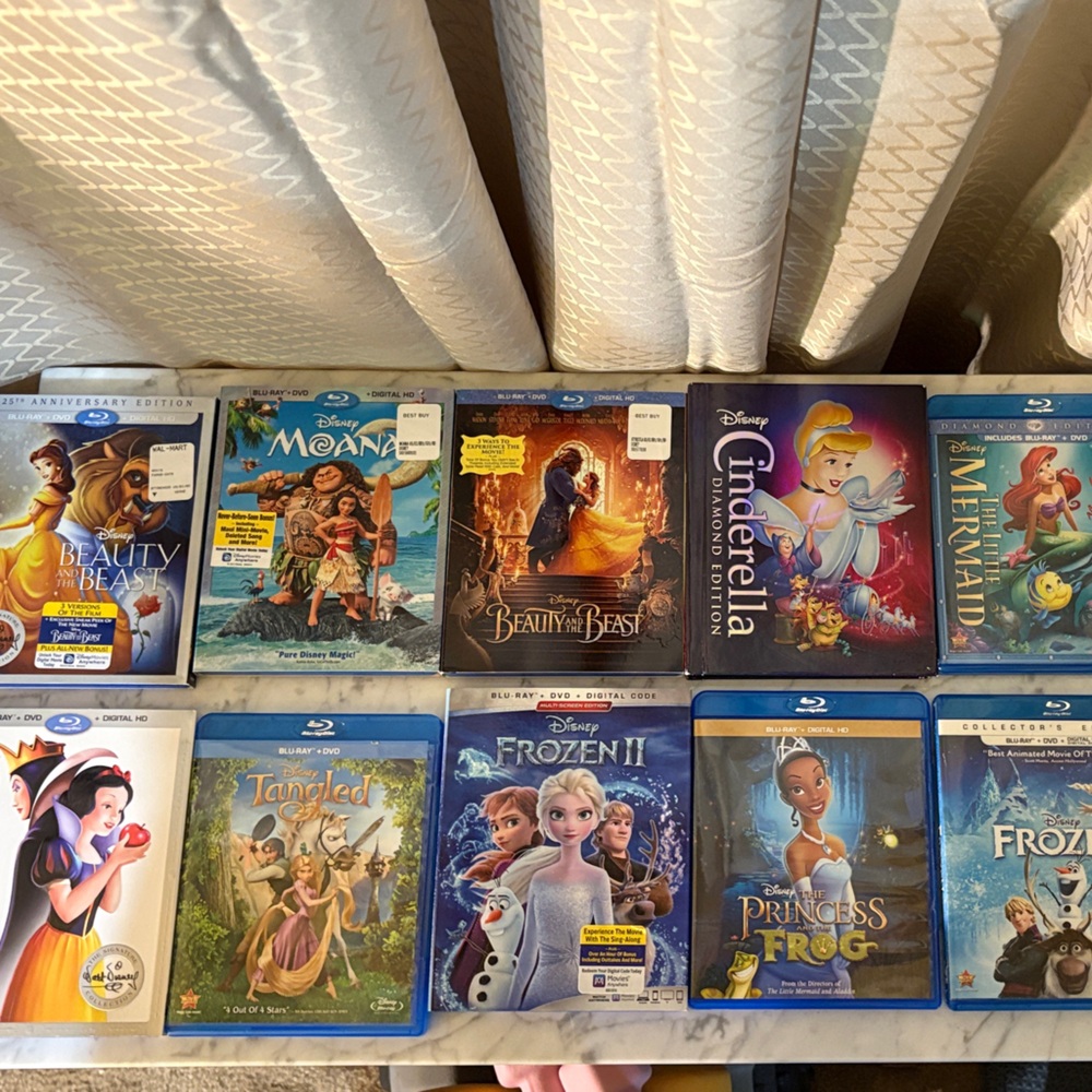 Disney Princess Blu-ray Collection - Multicolor Covers